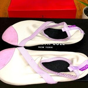 White and Pink Ballet Flats